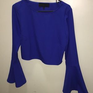 Kendall + Kylie long sleeve crop top